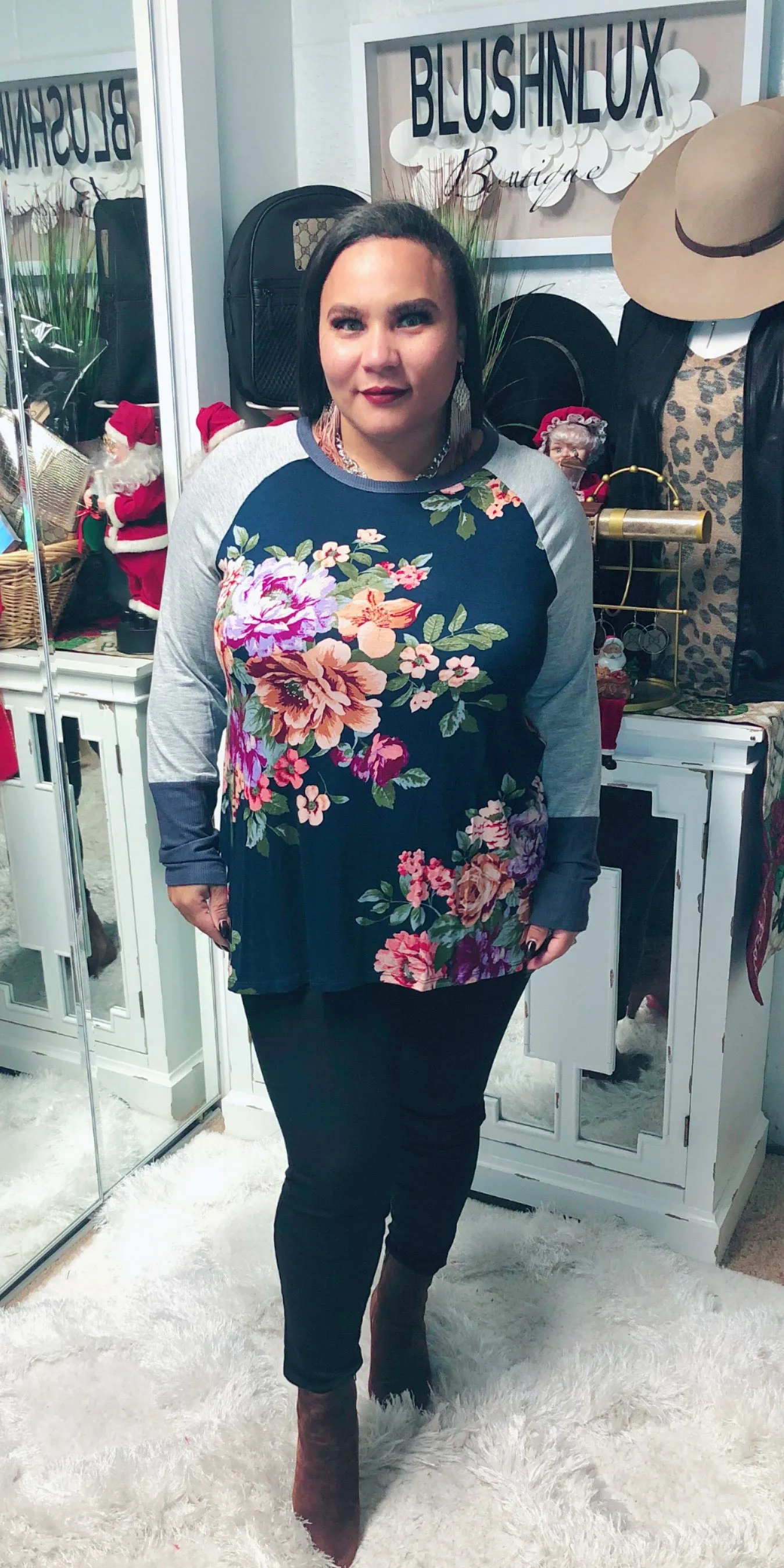 Let’s Play Ball Floral Top