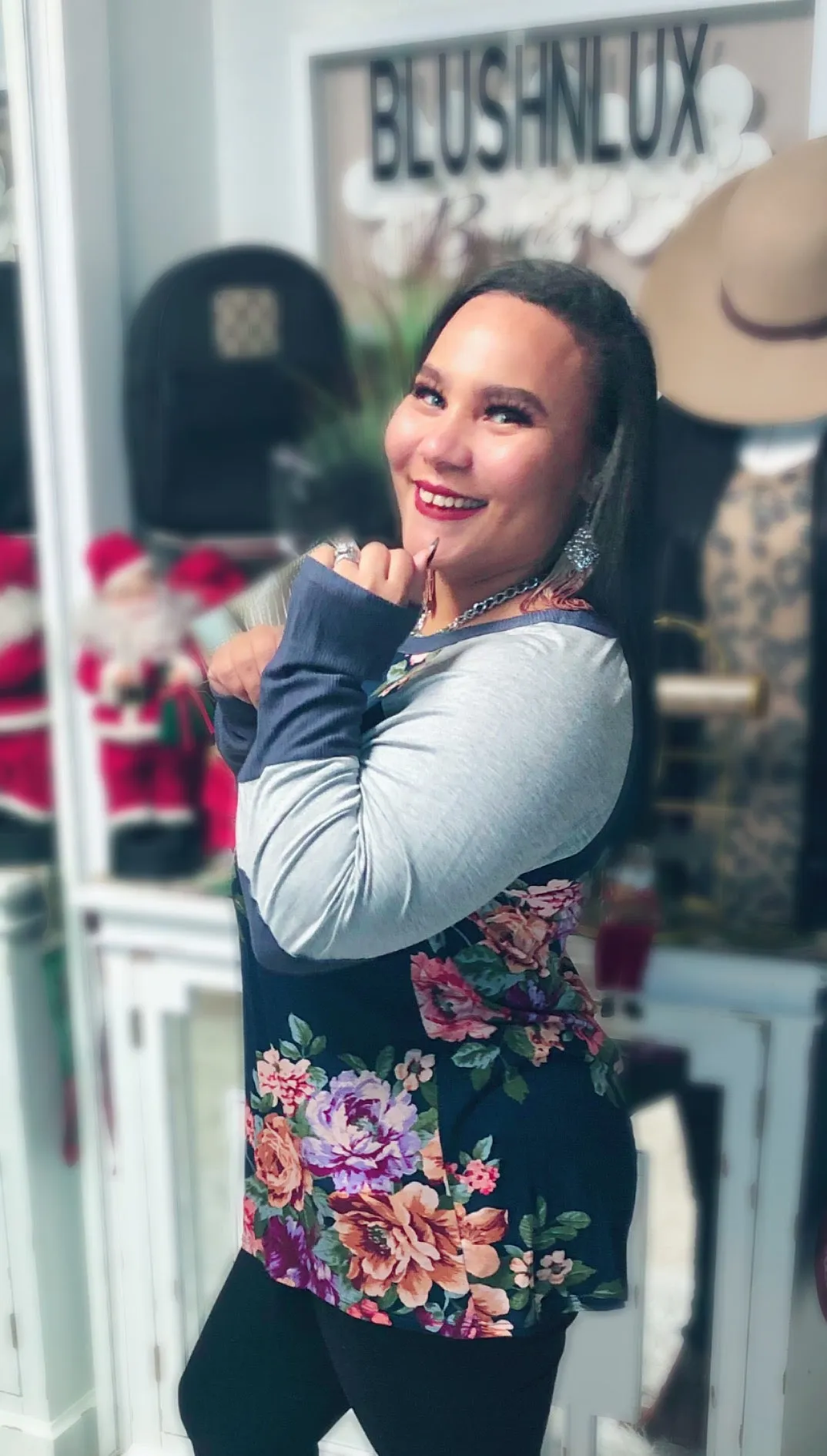 Let’s Play Ball Floral Top