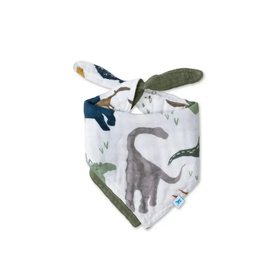 Little Unicorn Reversible Muslin Bandana Bib DINO FRIENDS