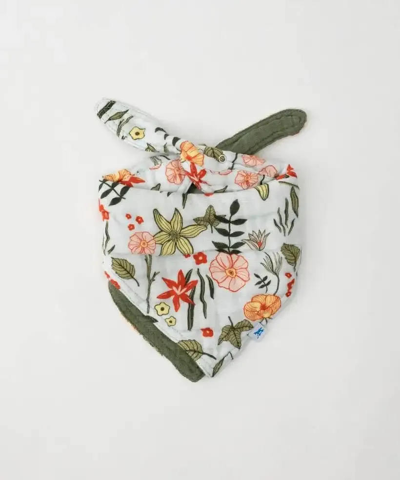 Little Unicorn Reversible Muslin Bandana Bib PRIMROSE PATCH