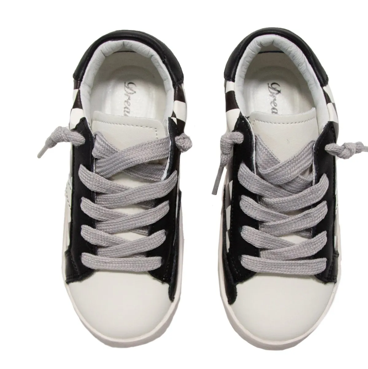 MASON CHECKERED LIGHTNING BOLT SNEAKERS (UNISEX)