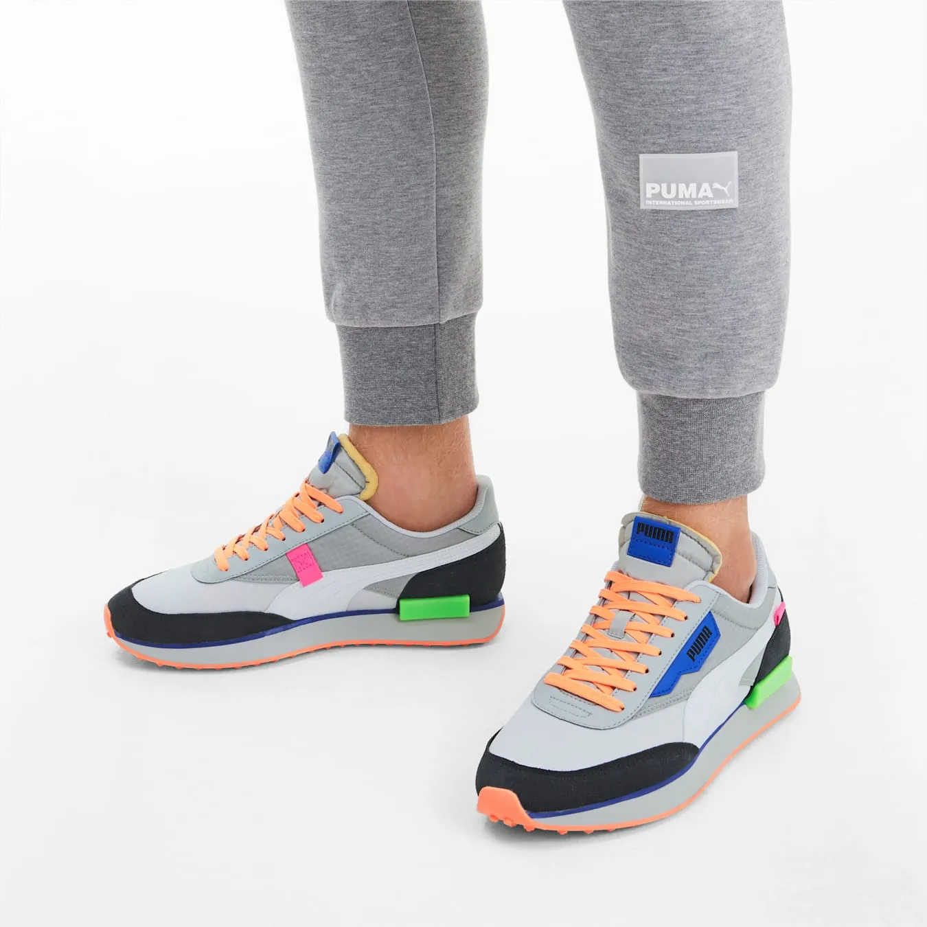 Mens Puma Future Rider Play On Sneaker In Multicolor