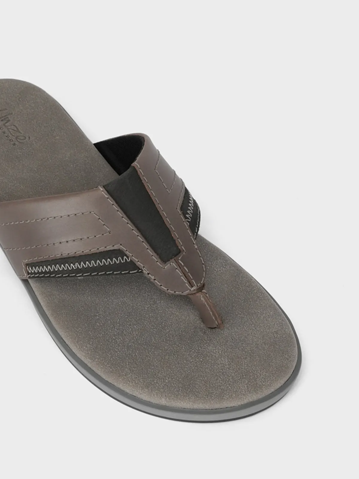Mens "RAMSEY" Open Toe Comfy Slippers