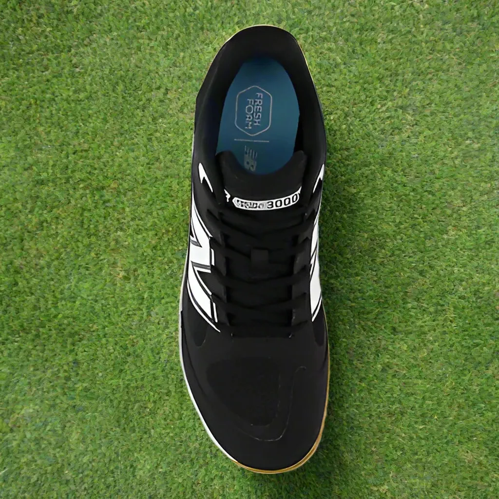 New Balance Fresh Foam 3000 v7 Men's Turf/Trainer - Black with White