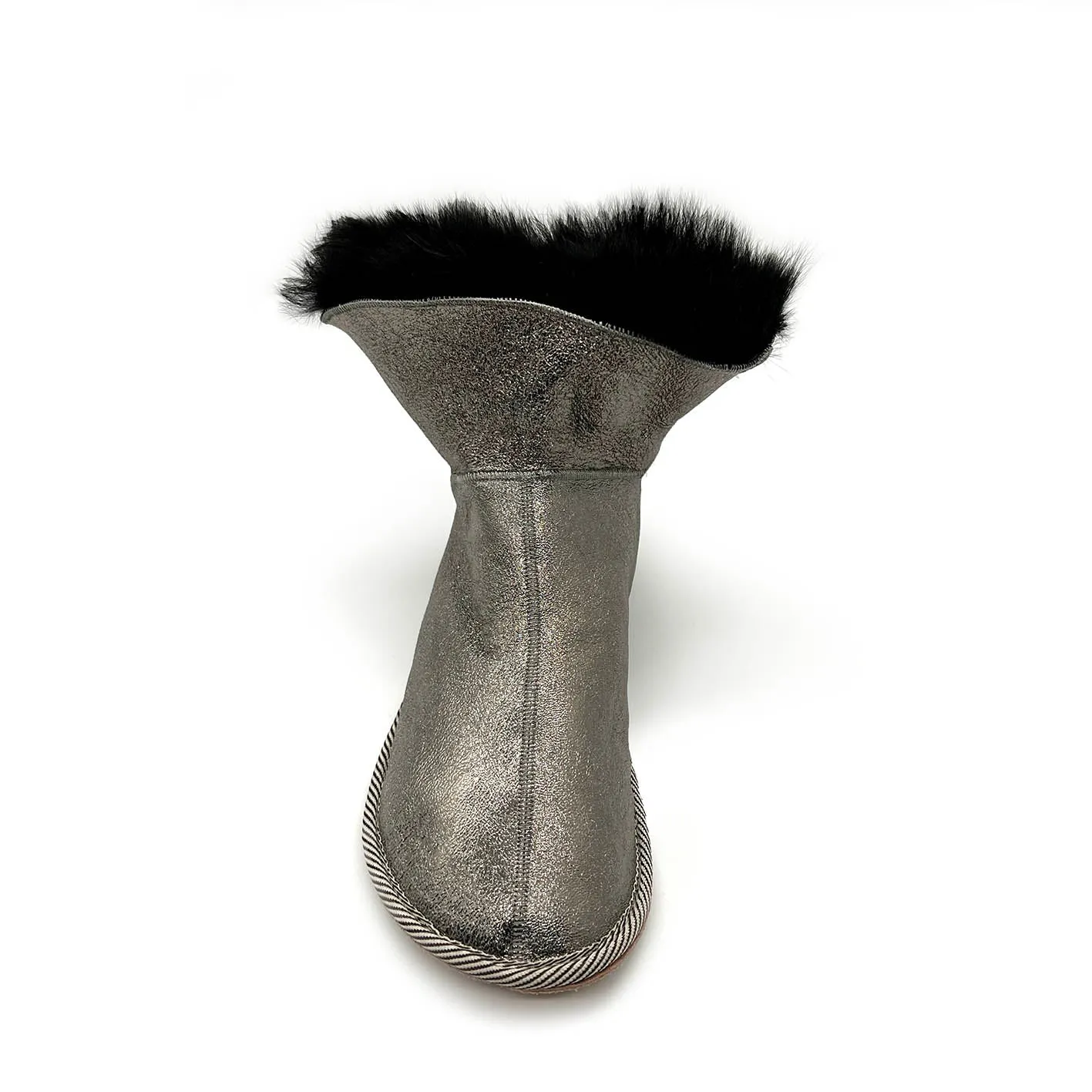 PATIQ DARK SILVER GRAIN / Limited edition slippers