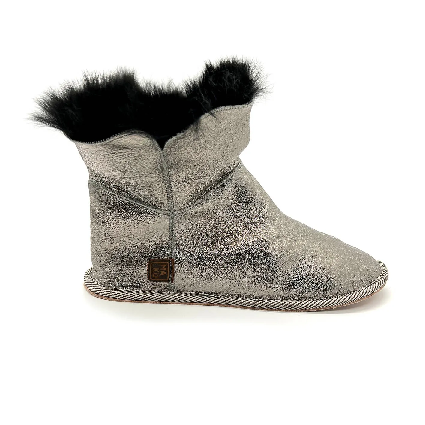 PATIQ DARK SILVER GRAIN / Limited edition slippers