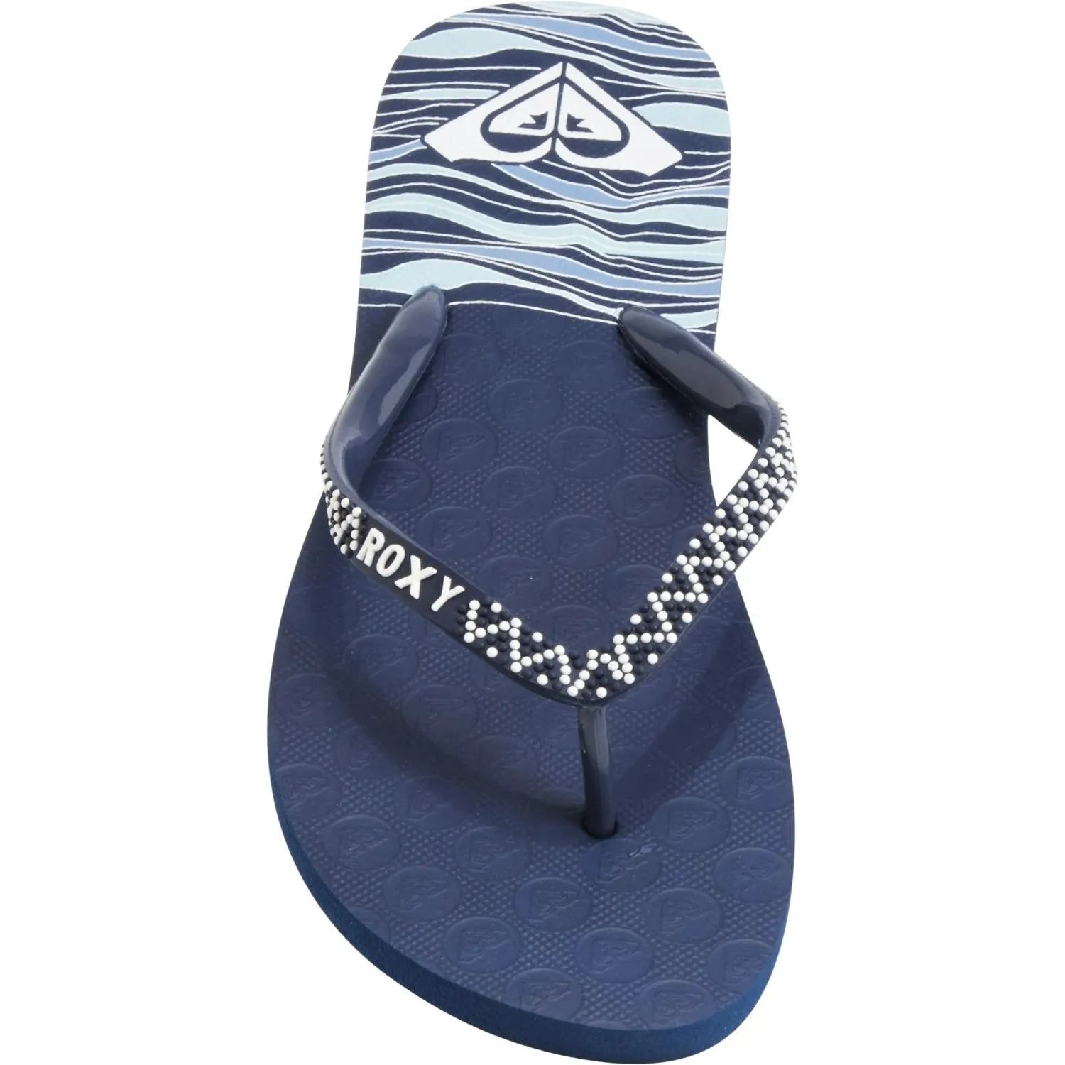 Roxy Women's Lei Bead Embroidered Slip-on Sandals Flip-Flops