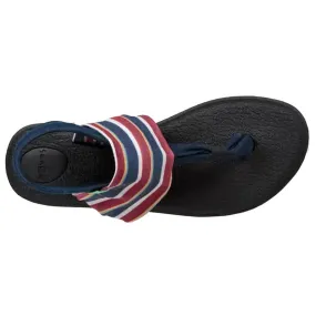 Sanuk Women's Sandals - Yoga Sling 2 Prints Sand Harbor Navy | 1100697-SHNV