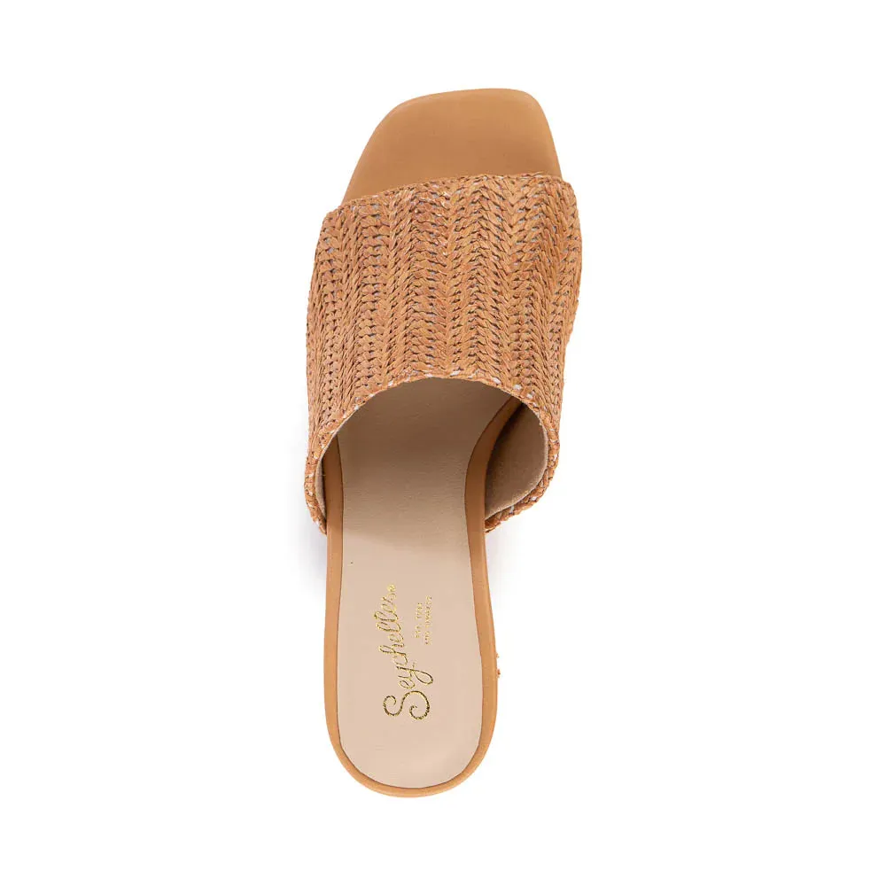 SEYCHELLES ADAPT RAFFIA SANDAL - TAN RAFFIA