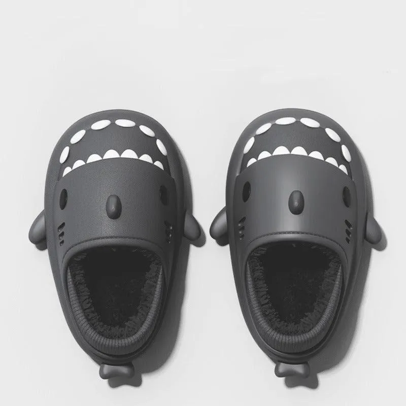Shark Winter House Slippers - Warm EVA Shoes for Couples