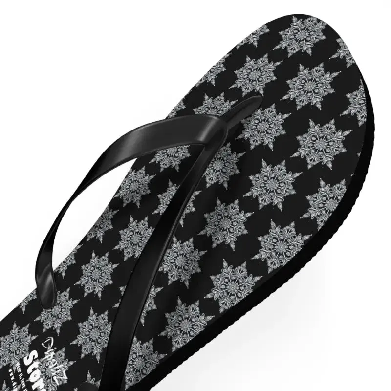 Snowflakes Flip Flops for a Sun Drenched Summer