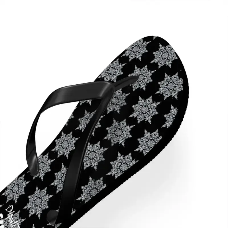 Snowflakes Flip Flops for a Sun Drenched Summer
