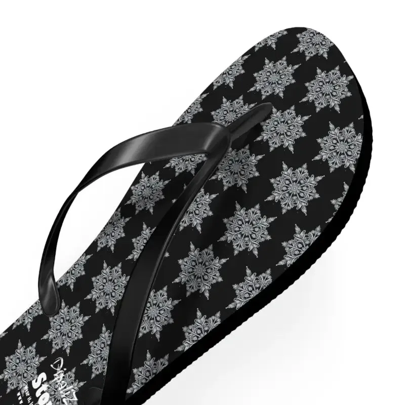 Snowflakes Flip Flops for a Sun Drenched Summer
