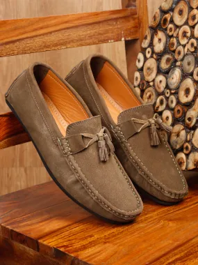 Teakwood Leather Men Solid Round-Toe Brown Loafer