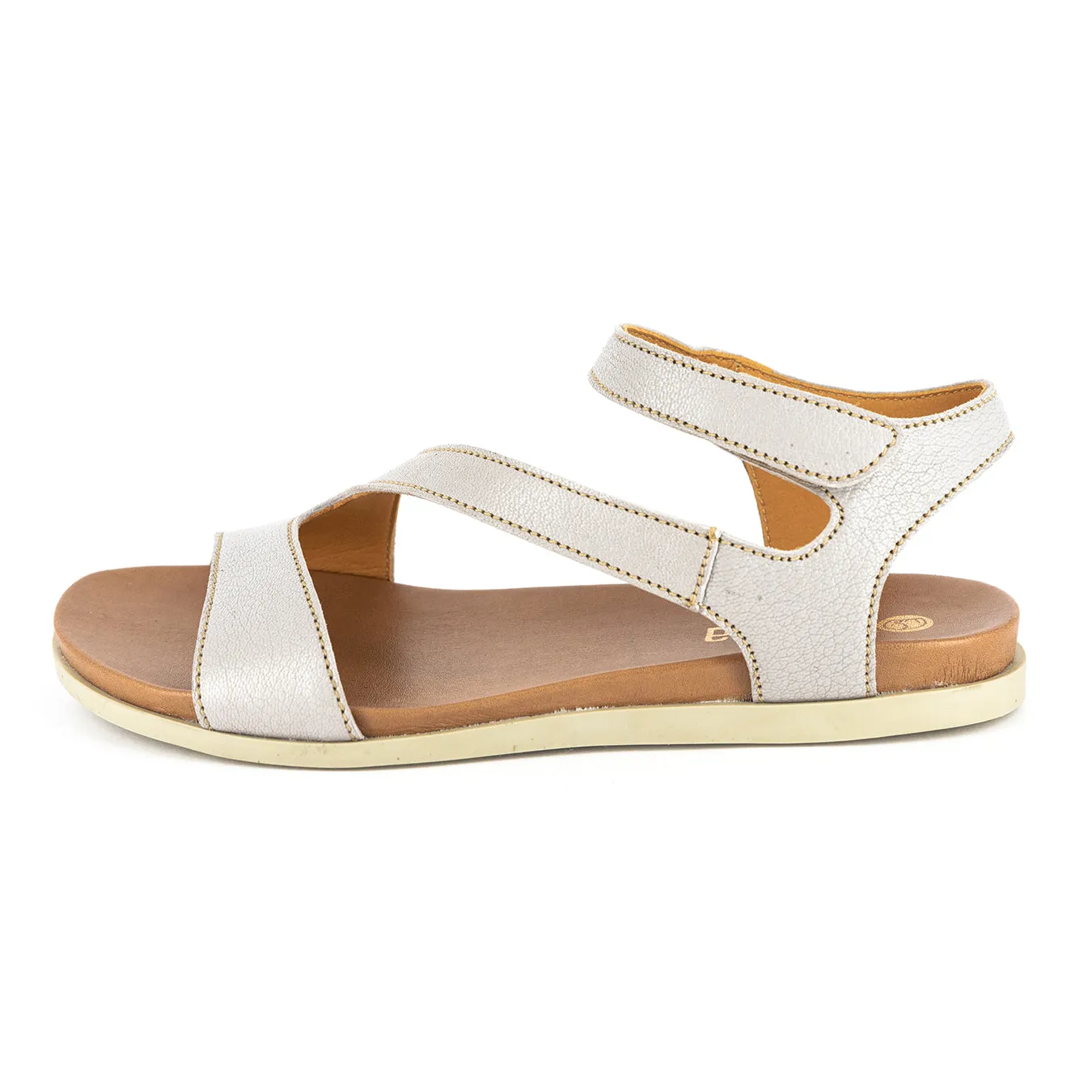 Umgodlo : Ladies Leather Sandal in Quarry Cayak