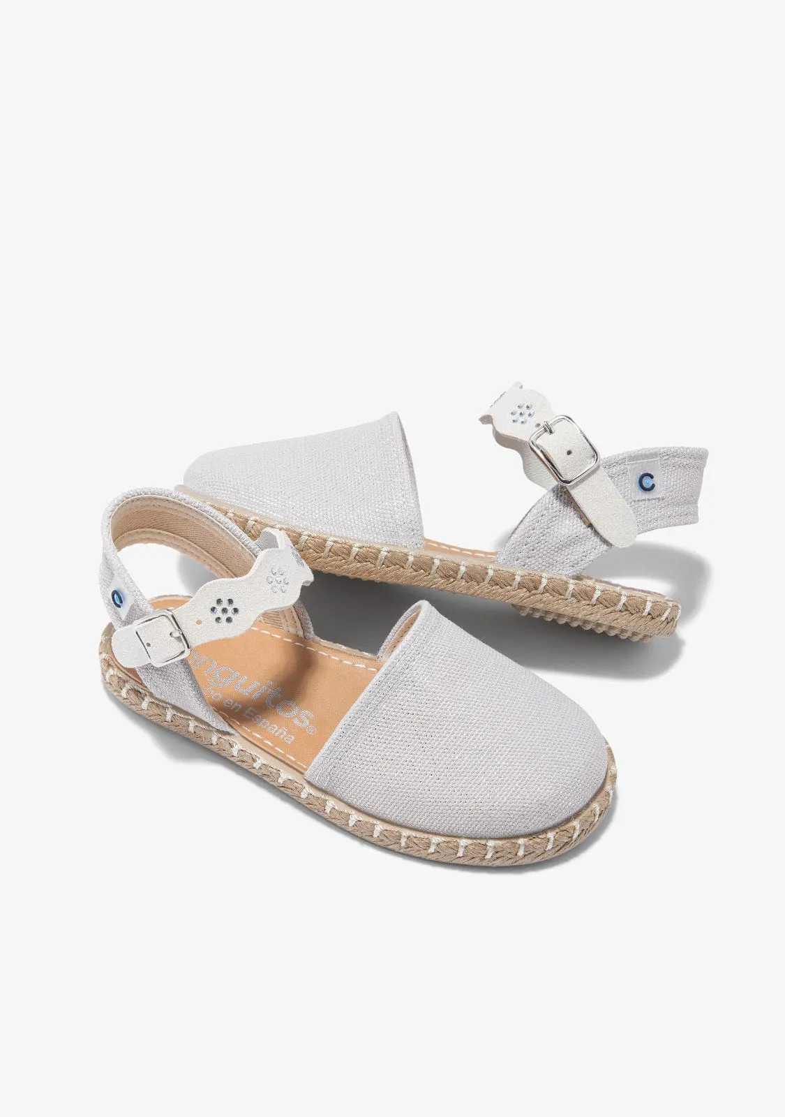 White Strass Espadrilles