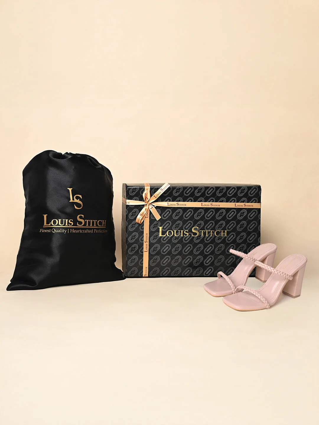 Women's Pink Open Toe Block Heel Lightweight Sandals