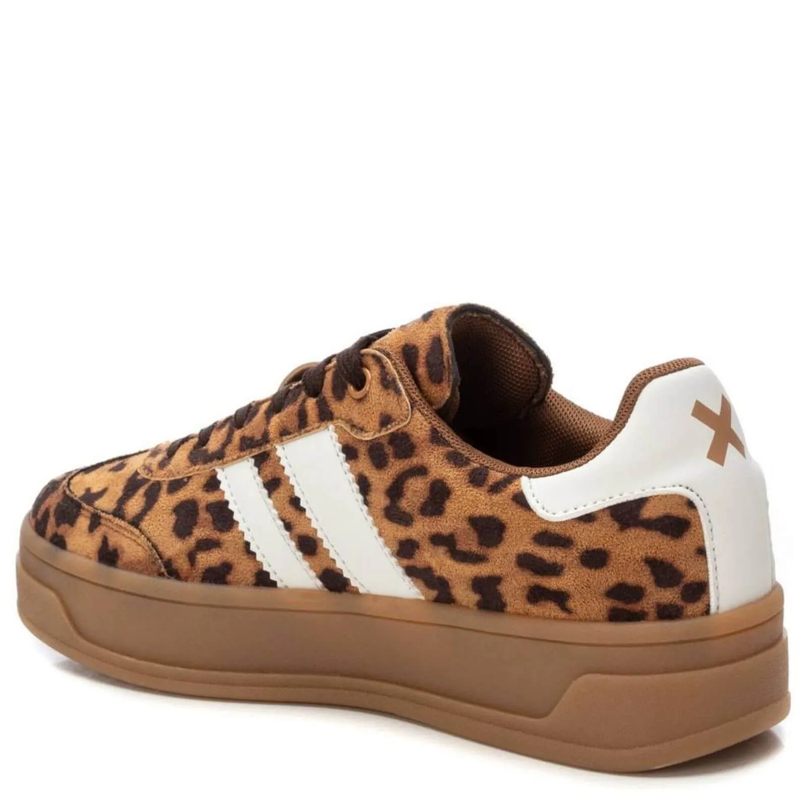 XTI Animal Print Elevated Gum Sole Sneakers