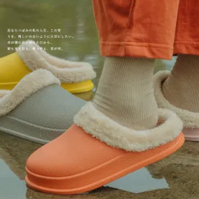 Yeknu Waterproof Warm Winter Woman Slipper Eva Plush Home Slippers Women Cute Ladies Platform Couple Men Indoor Floor Shoes 47